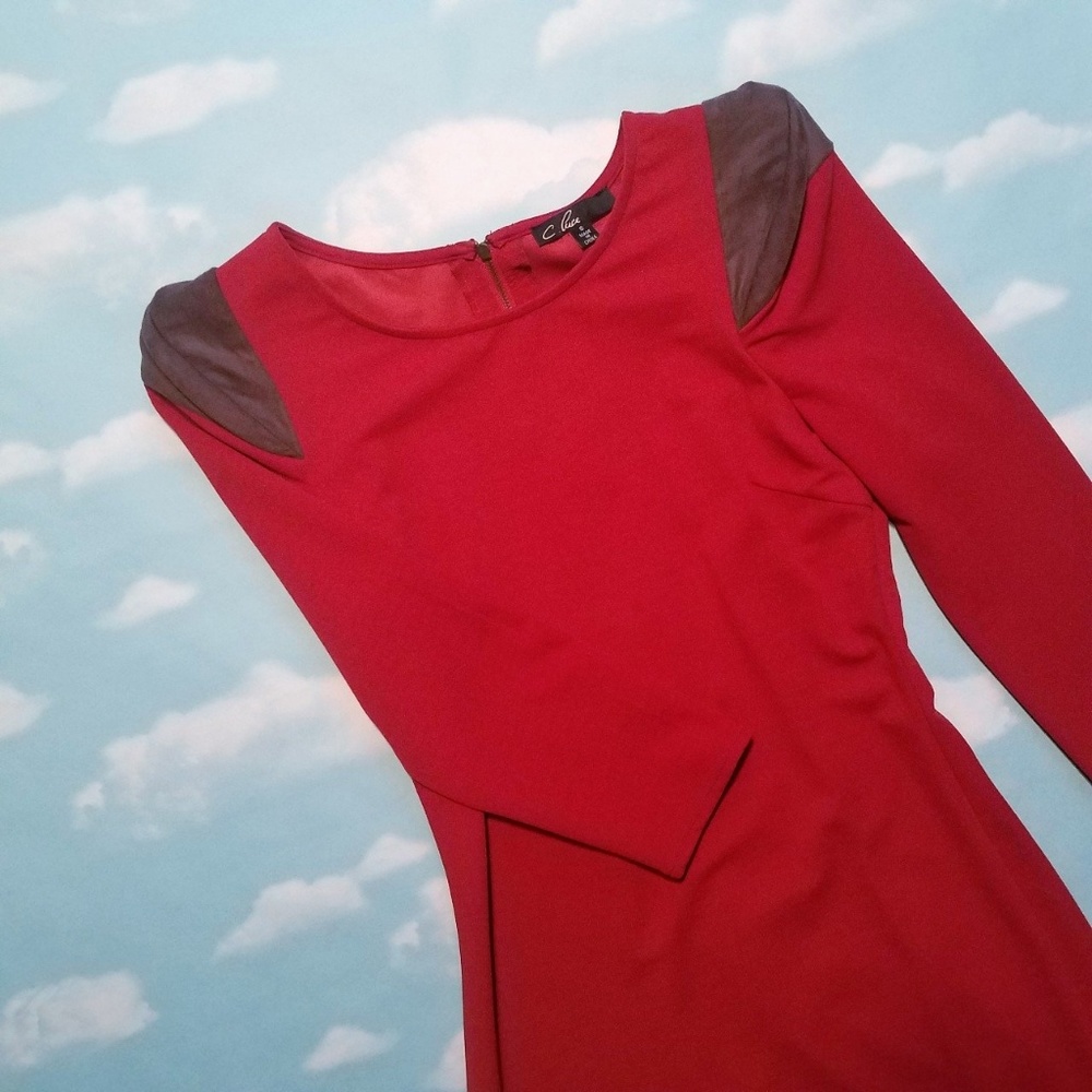 Structured Orange Dress - image 2